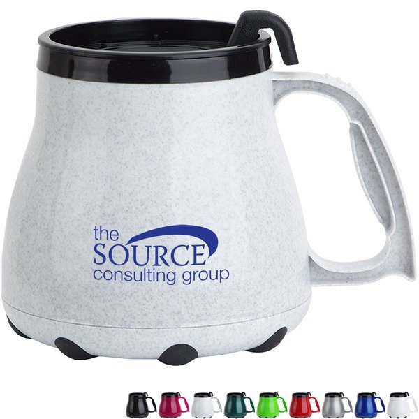 Palisade Double-Wall Polypropylene Desk Mug, 16oz.