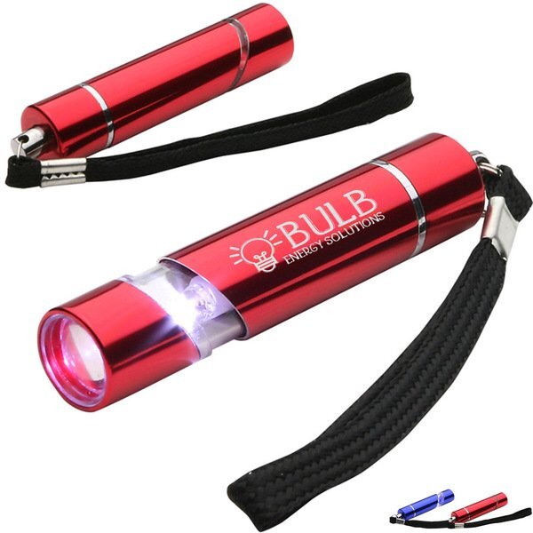Aluminum Scope LED Flashlight w/ Carrying Strap