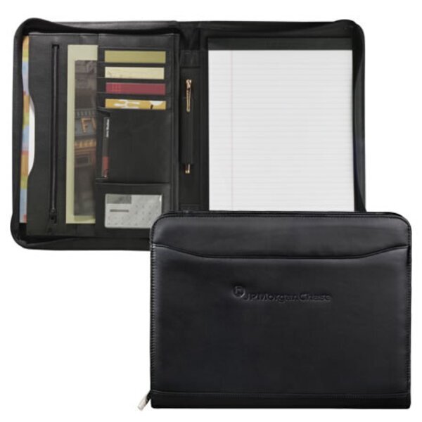 Millennium Leather Zippered Padfolio