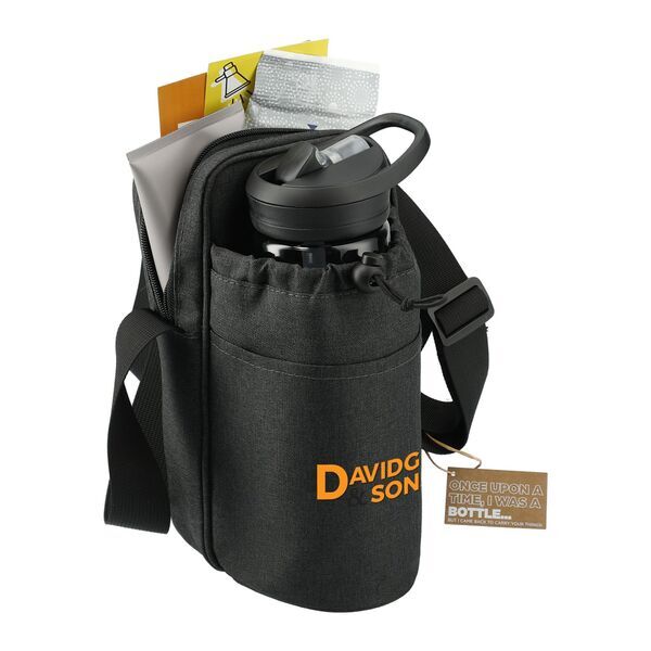 Traveler RPET Adjustable Bottle Sling Cooler w/ Pouch