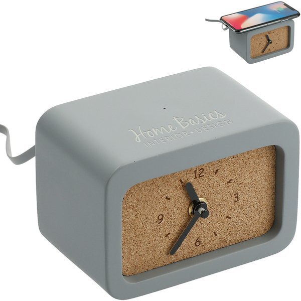 Set in Stone Wireless Charging Desk Clock