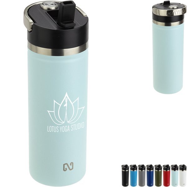 NAYAD® Ranger Stainless Double Wall Bottle w/ Flip-Top Spout, 18oz.