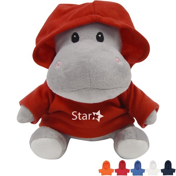 Herbie Plush Hippo w/ Hoodie, 6"