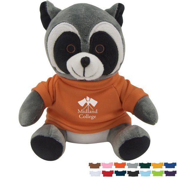 Rocco Plush Racoon w/ Shirt, 6"