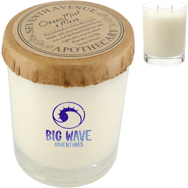 Seventh Avenue Apothecary Ocean Mist & Moss Glass Jar Candle, 11oz.