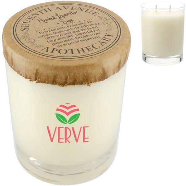 Seventh Avenue Apothecary Minted Lavender & Sage Glass Jar Candle, 11oz.