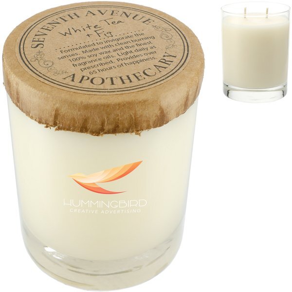 Seventh Avenue Apothecary White Tea & Fig Glass Jar Candle, 11oz.