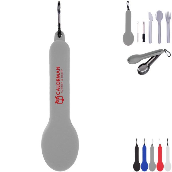 Travel Utensil Set w/ Silicone Holder