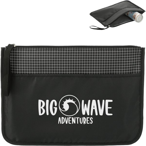 Grid Wet Dry Nylon Pouch