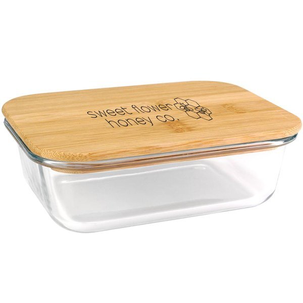 Bamboo Glass Container
