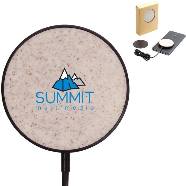 Wheat Recycled 15W Magnetic Wireless Charging Dock