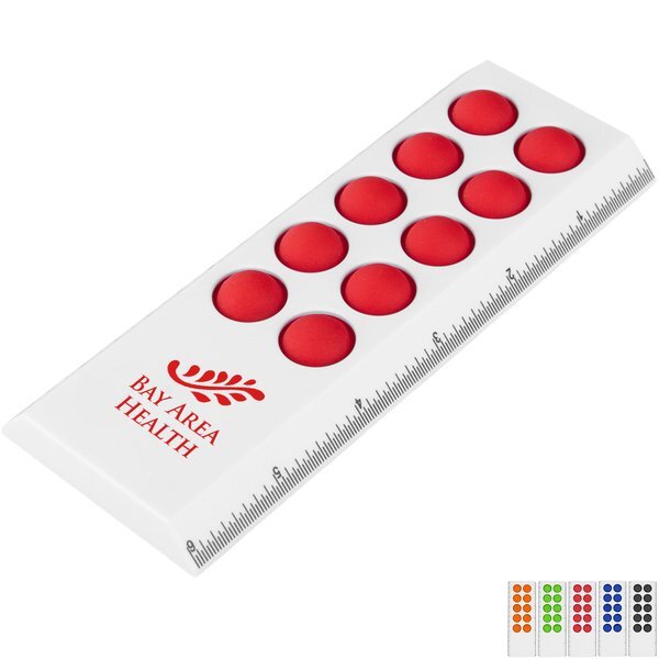 Push Pop Stress Reliever Ruler, 6"