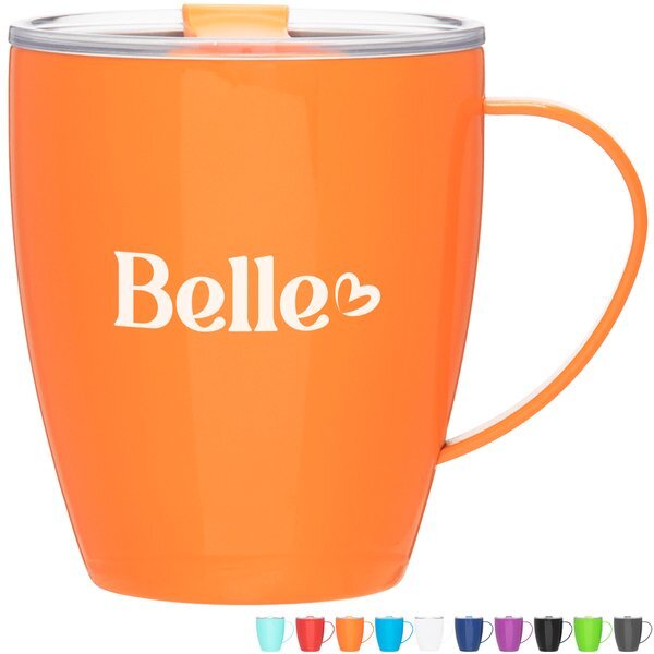 Haus Double Wall Stainless Steel Desk Mug, 12oz.