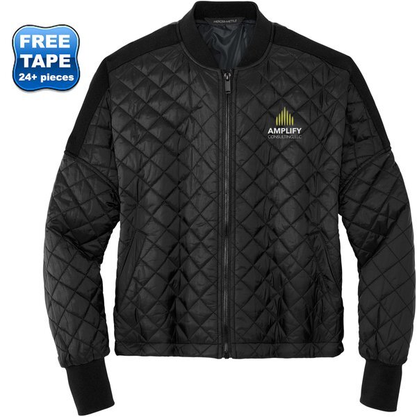 MERCER+METTLE™ Quilted Nylon Full-Zip Boxy Ladies' Jacket
