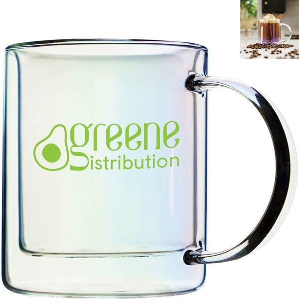 Asobu® Double Wall Glass Coffee Mug, 12oz.