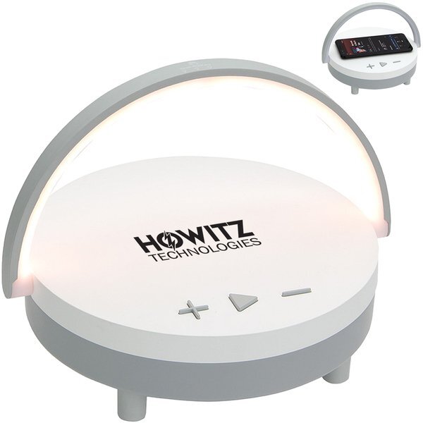 Archway Wireless Speaker w/ 5W Wireless Charger & Torch Light