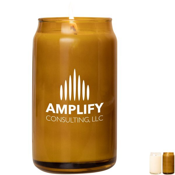 Beer Can Glass Candle, 16oz.