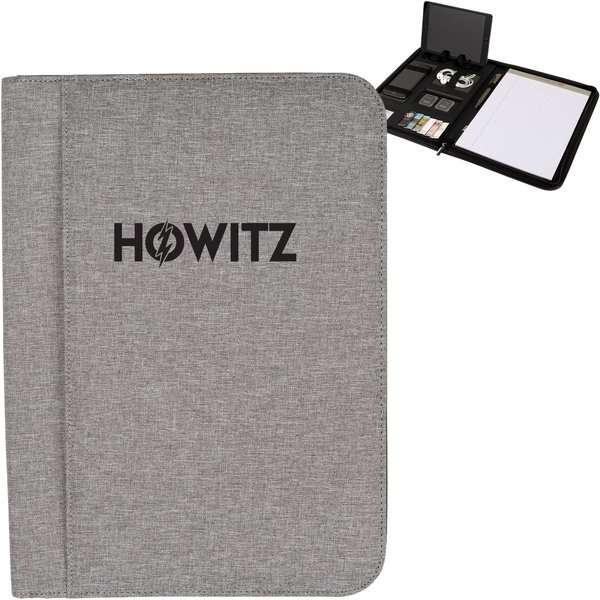 Sterling RPET Zippered Letter Size Padfolio