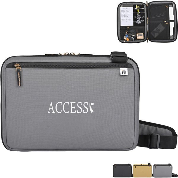 Heritage Supply™ Pro Polyester Crossbody Padfolio & Construction Pen Set