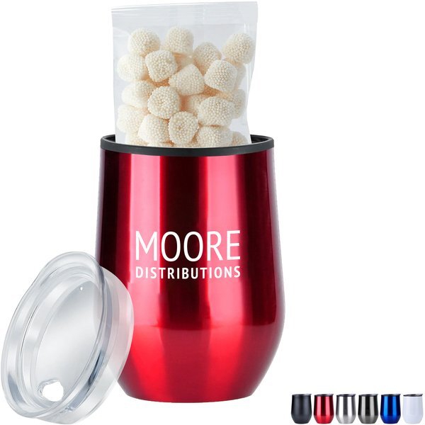Jelly Belly® Champagne Bubbles & Stemless Wine Tumbler Gift Set