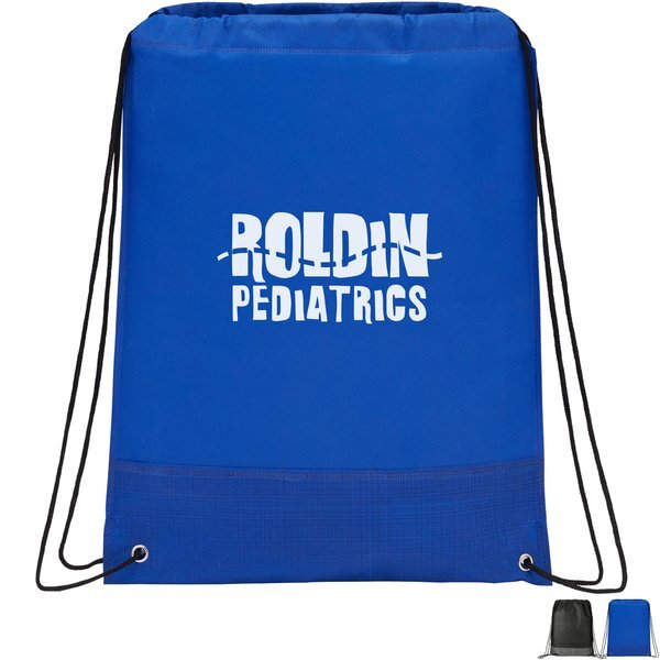 Crossweave Heat Sealed Non-Woven Drawstring Bag