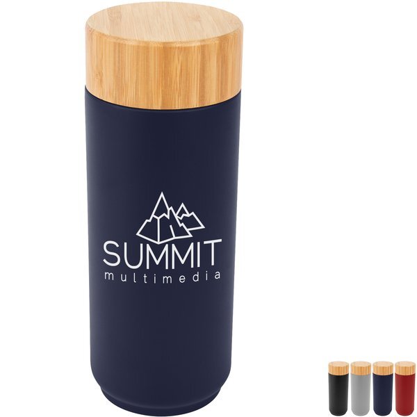 Lexington Stainless Steel Bottle w/ Bamboo Lid, 16oz.