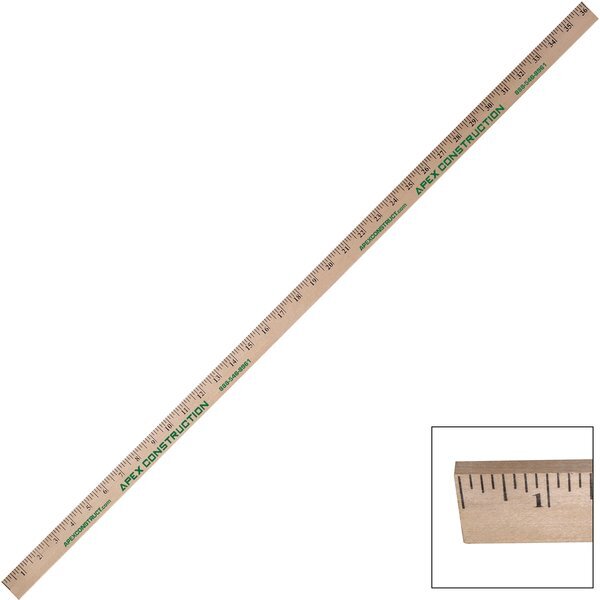 Natural 1/4" Thick Yardstick