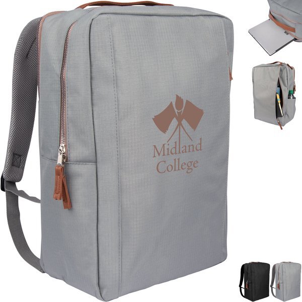 Corporate Structure Polyester Dobby Laptop Backpack