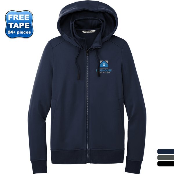 Port Authority® Polyester Smooth-Faced Fleece Hooded Ladies' Jacket