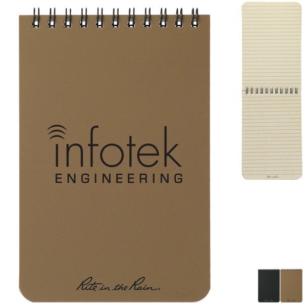 Rite in the Rain® Top Spiral Notebook, 4" x 6"