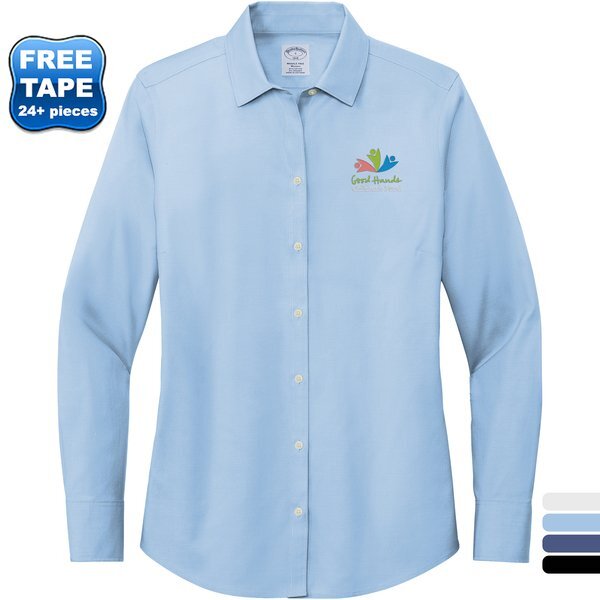 Brooks Brothers® Wrinkle-Free Cotton/Spandex Stretch Pinpoint Ladies' Shirt