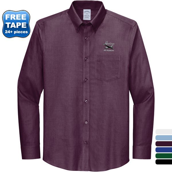 Brooks Brothers® Wrinkle-Free Cotton/Spandex Stretch Nailhead Ladies' Shirt
