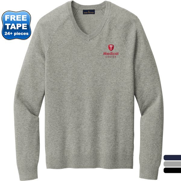 Brooks Brothers® Cotton & Nylon Stretch V-Neck Men's Sweater