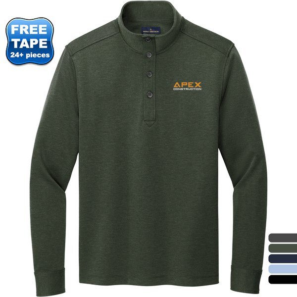 Brooks Brothers® Mid-Layer Stretch Tri-Blend 1/2 Button Men's Pullover