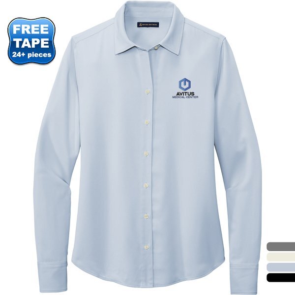 Brooks Brothers® Full-Button Polyester Satin Ladies' Blouse