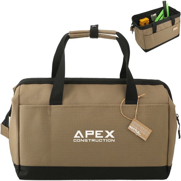 NBN Recycled Polyester & Tarpaulin Utility Zippered Tool Tote