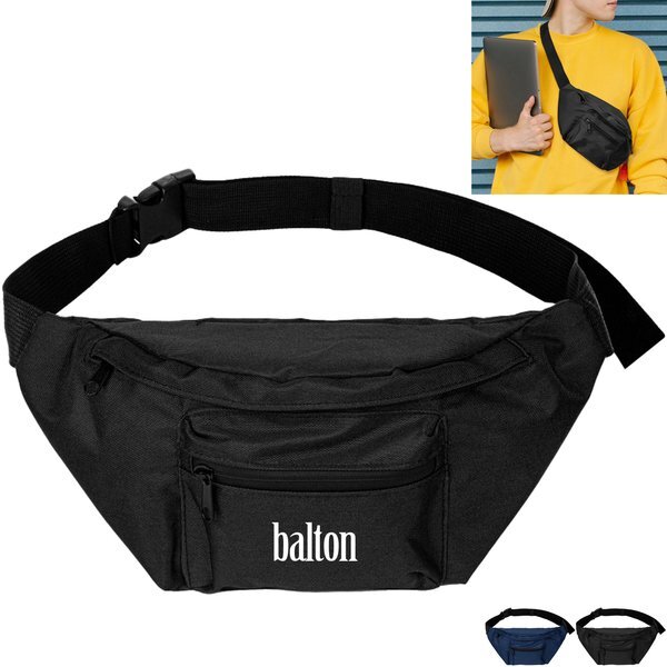 Water-Resistant 600D Polyester Travel Hip Pack