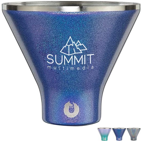 Snowfox® Stainless Steel Shimmer Martini Tumbler, 8oz.