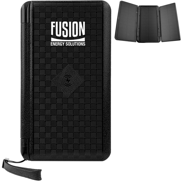 Corona Solar Power Bank & Wireless Charger, 10,000mAh