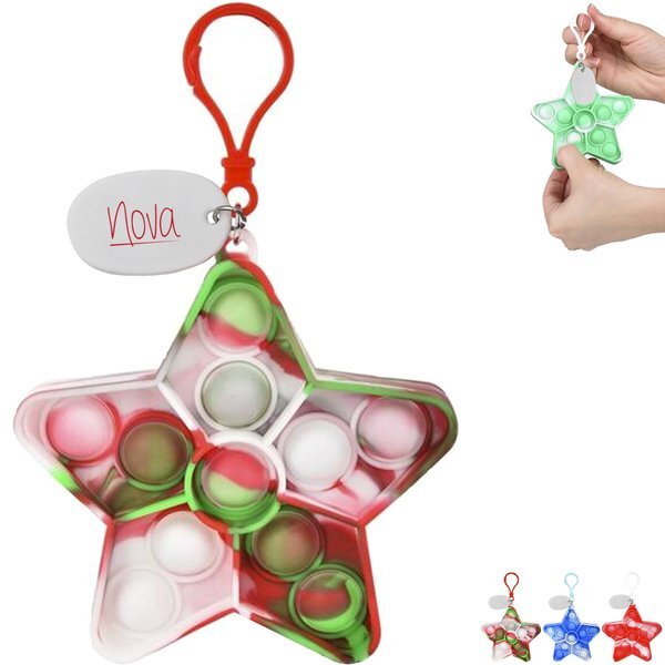 Star Bubble Popper Keychain