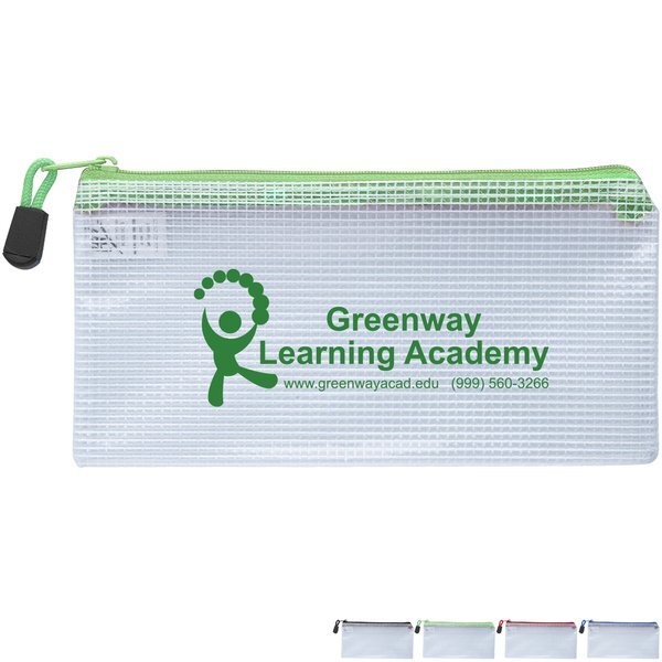 Clear Zippered Pencil Pouch