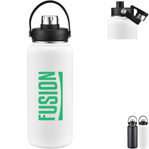 Bresso Vacuum Insulated Bottle w/ Twist Top Spout, 34oz.
