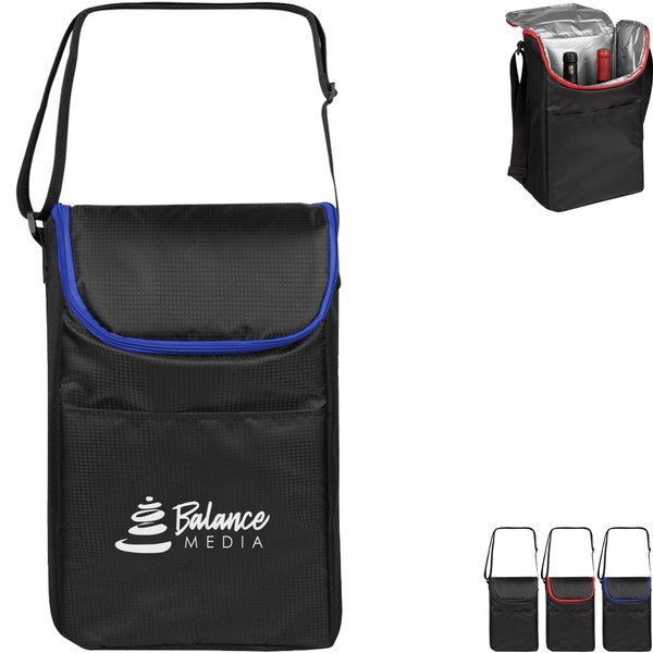 Double Bottle Polyester Beach Cooler