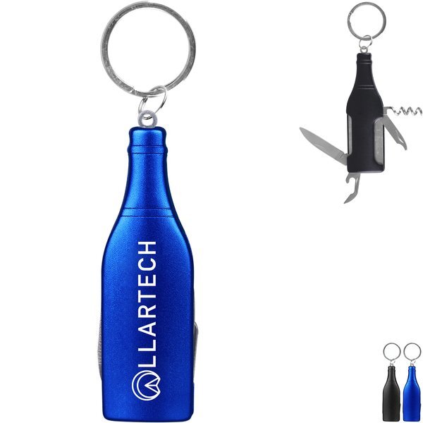 Wine Bottle Multifunction Tool Key Ring