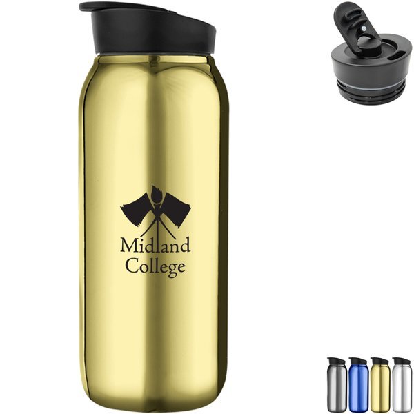 Avery Double Wall Stainless Steel Metallic Bottle, 20oz.
