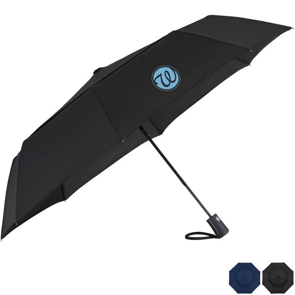Recycled Auto Open Umbrella, 46" Arc