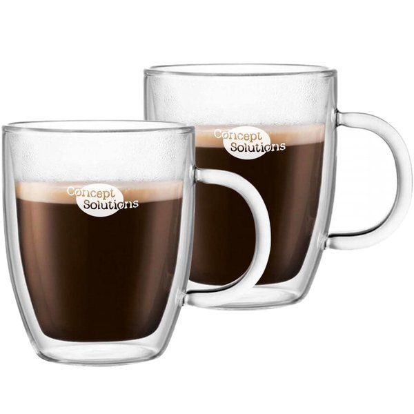 Bodum® Bistro Double Wall Espresso Mug 2 Piece Set, 10oz.