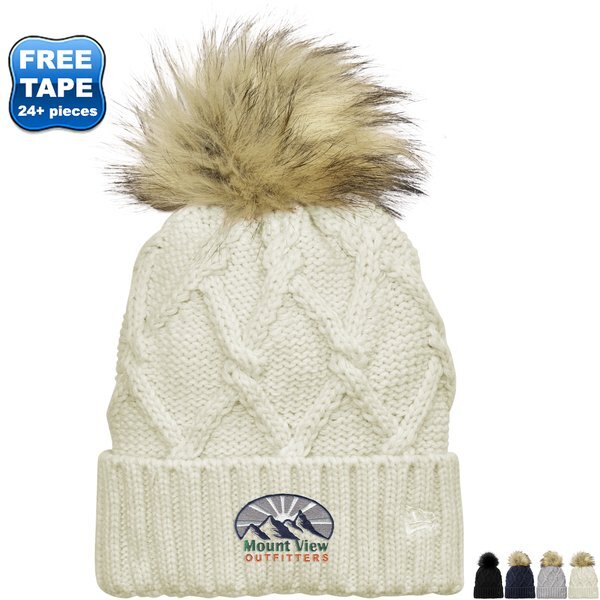 New Era® Faux Fur Pom Acrylic Ladies' Beanie