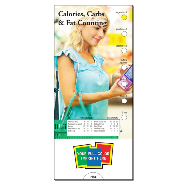 Calories, Carbs & Fat Counting Slide Chart