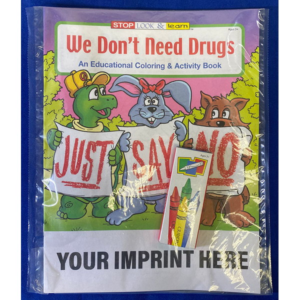 We Don't Need Drugs Coloring Book Fun Pack
